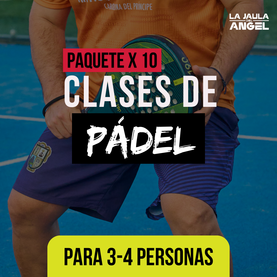 Paquete x10 clases para 3 o 4 personas